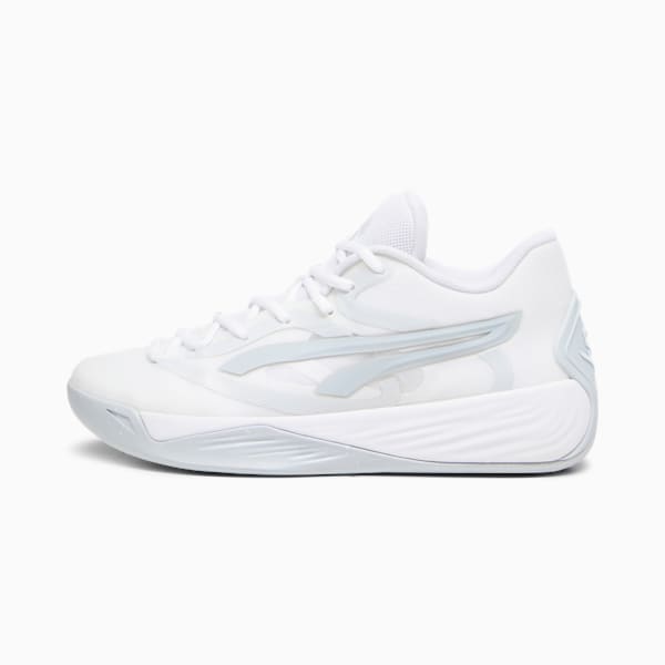 Tenis de básquetbol para mujer Stewie 2 Team, PUMA White-Platinum Gray, extralarge