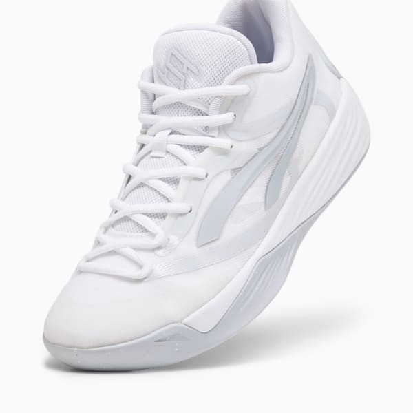 STEWIE x TEAM Stewie 2 Women's Basketball Shoes, PUMA White-Platinum Gray, extralarge