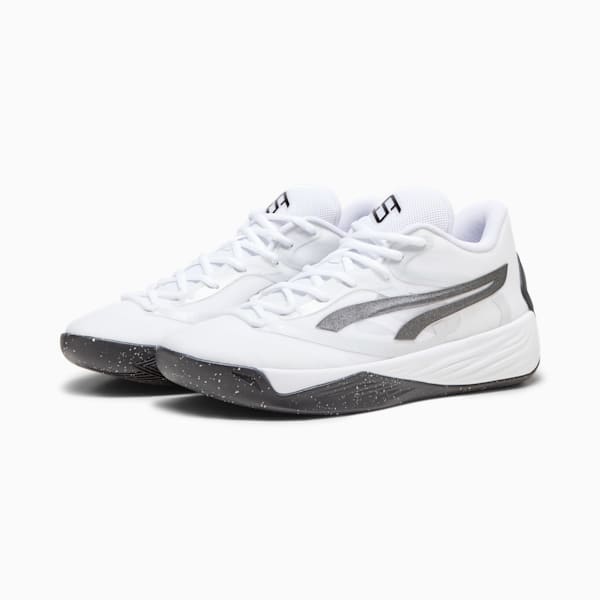 Souliers de basketball Stewie 2 Team Femmes, PUMA White-PUMA Black, extralarge