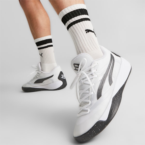 STEWIE x TEAM Stewie 2 Women's Basketball Shoes, PUMA White-PUMA Black, extralarge