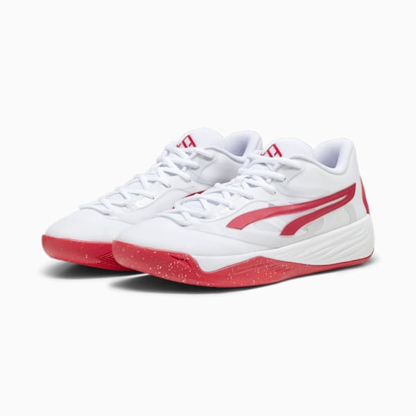 Souliers de basketball Stewie 2 Team Femmes, PUMA White-For All Time Red, extralarge