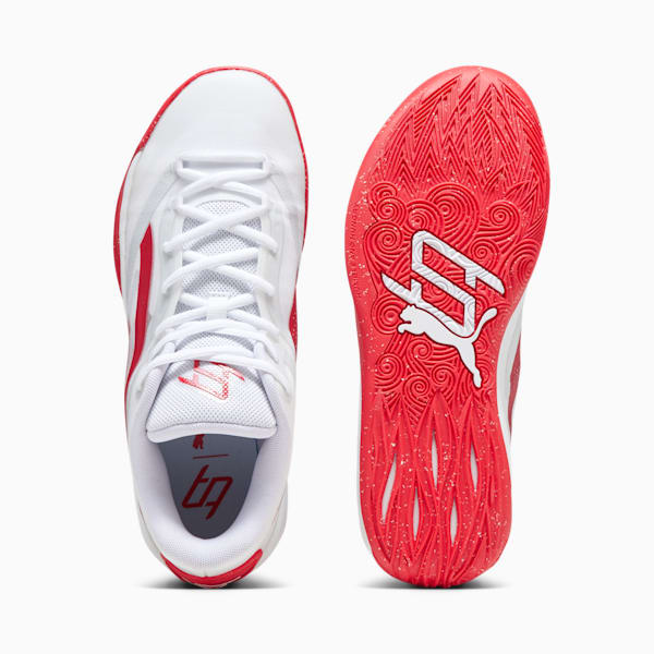 STEWIE x TEAM Stewie 2 Women's Basketball Shoes, PUMA White-For All Time Red, extralarge