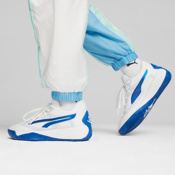 Souliers de basketball Stewie 2 Team Femmes, PUMA White-Clyde Royal, extralarge