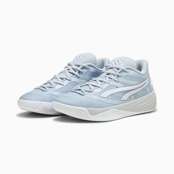 STEWIE x TEAM Stewie 2 Women's Basketball Shoes, Platinum Gray-PUMA White, extralarge