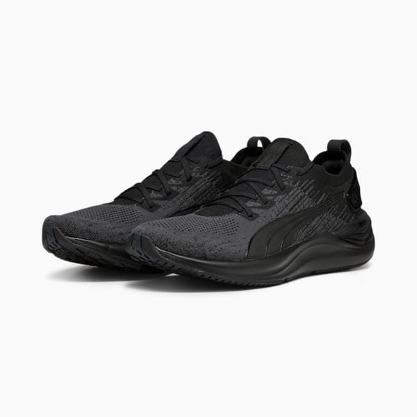 Electrify NITRO 3 Knit Men's Running Shoes, PUMA Black-Strong Gray, extralarge-IND