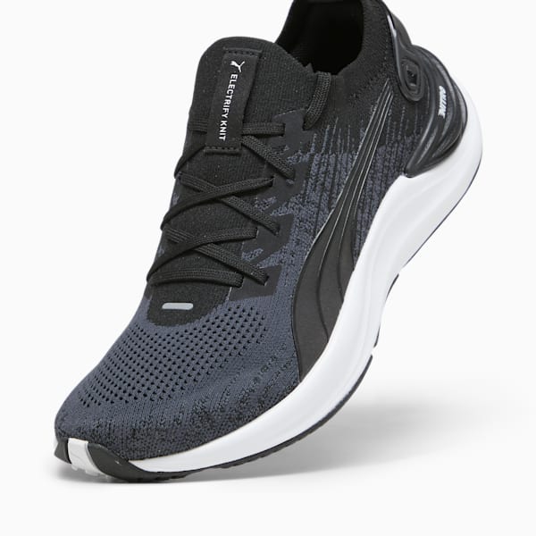 Electrify NITRO 3 Knit Women's Running Shoes, PUMA Black-PUMA White, extralarge-IND