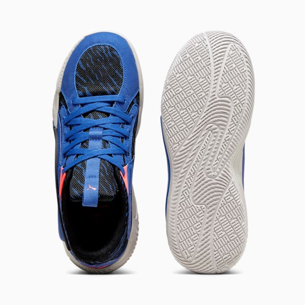 Tenis de basquetbol Clyde's Closet Court Rider, Clyde Royal-Harbor Mist-PUMA Black-Fire Orchid, extralarge