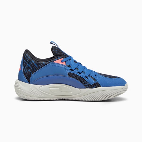 Clyde's Closet Court Rider Unisex Basketball Shoes, Clyde Royal-Harbor Mist-PUMA Black-Fire Orchid, extralarge-AUS