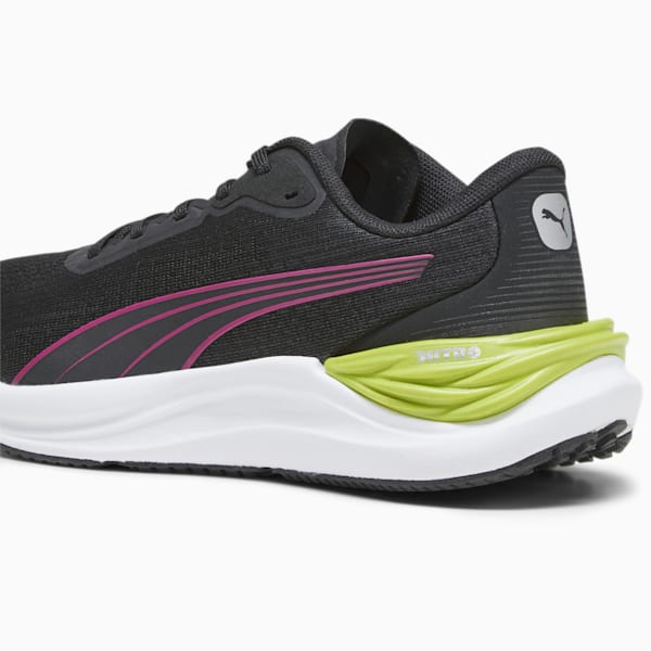 Tenis para correr infantiles Electrify NITRO 3, Puma Black-Cool Dark Gray-Pinktastic, extralarge