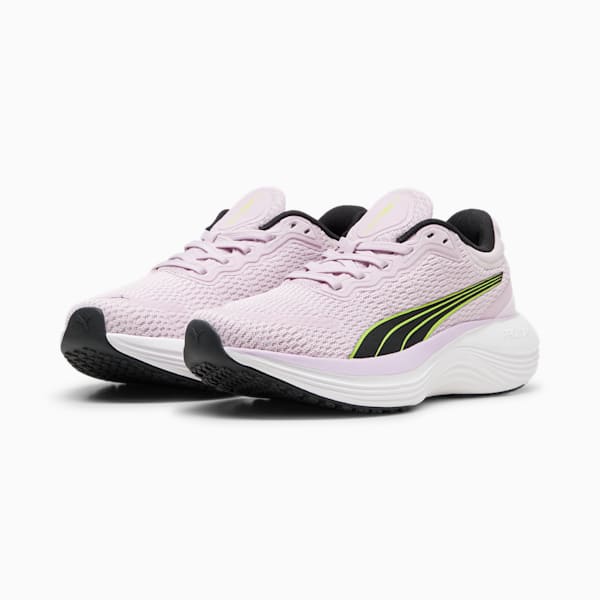 Zapatos deportivos Scend Profoam para jóvenes, Grape Mist-PUMA Black-Lime Pow, extralarge