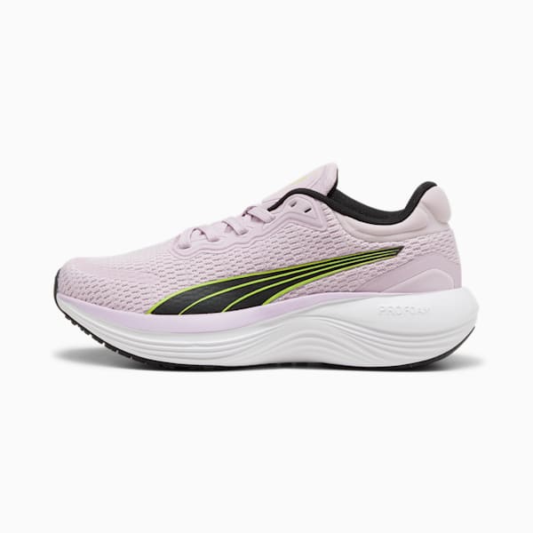 Zapatos deportivos Scend Profoam para jóvenes, Grape Mist-PUMA Black-Lime Pow, extralarge