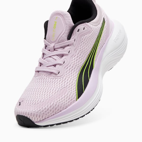 Zapatos deportivos Scend Profoam para jóvenes, Grape Mist-PUMA Black-Lime Pow, extralarge