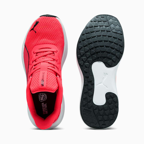 Zapatos para correr Reflect Lite para jóvenes, Fire Orchid-PUMA Black-PUMA White, extralarge