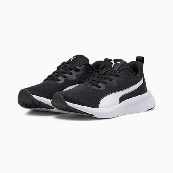 キッズ フライヤー ライト ランニングシューズ 22-25cm, PUMA Black-PUMA White, extralarge-JPN