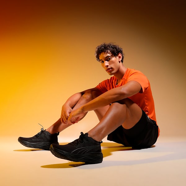 ForeverRun NITRO™ Knit Men's Running Shoes, PUMA Black-Shadow Gray, extralarge-IND