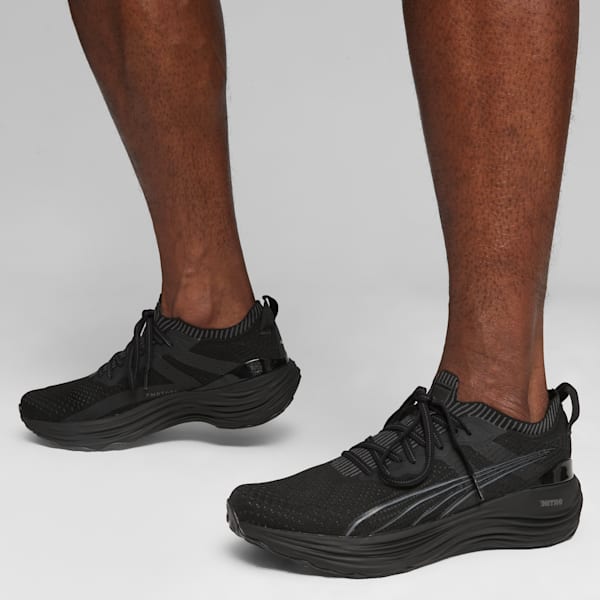 Souliers de course à pied tricotés ForeverRun NITRO Homme, PUMA Black-Shadow Gray, extralarge