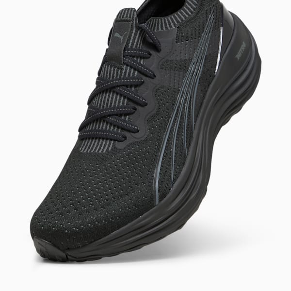 Souliers de course à pied tricotés ForeverRun NITRO Homme, PUMA Black-Shadow Gray, extralarge