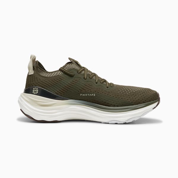 Souliers de course à pied tricotés ForeverRun NITRO Homme, Dark Olive-PUMA White, extralarge