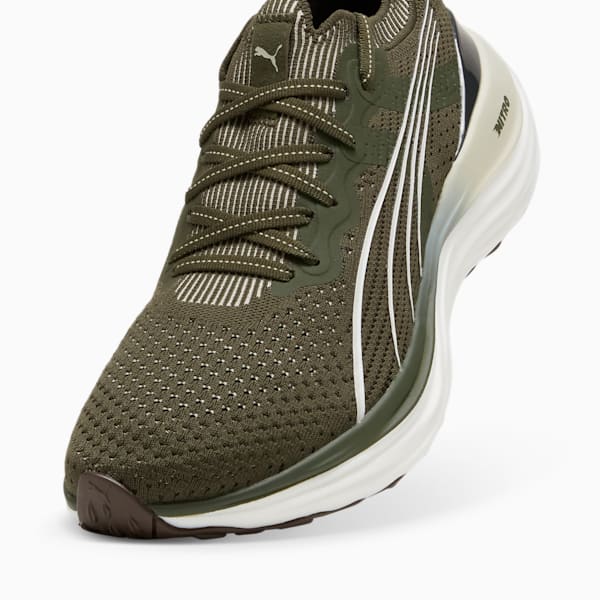 Souliers de course à pied tricotés ForeverRun NITRO Homme, Dark Olive-PUMA White, extralarge