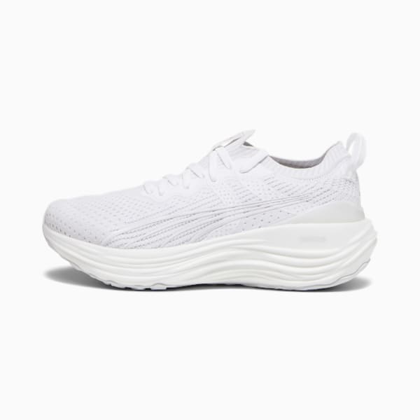 ウィメンズ フォーエバーラン ニトロ ニット ランニングシューズ, PUMA White-Feather Gray, extralarge-JPN