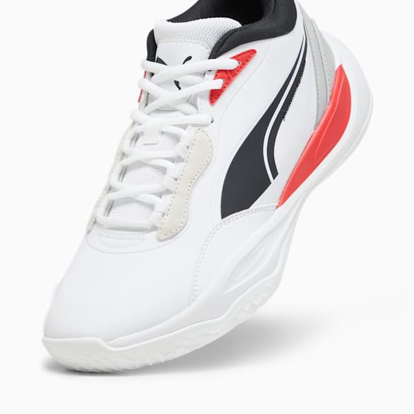 Tenis de basquetbol Playmaker Pro Plus, PUMA White-For All Time Red, extralarge