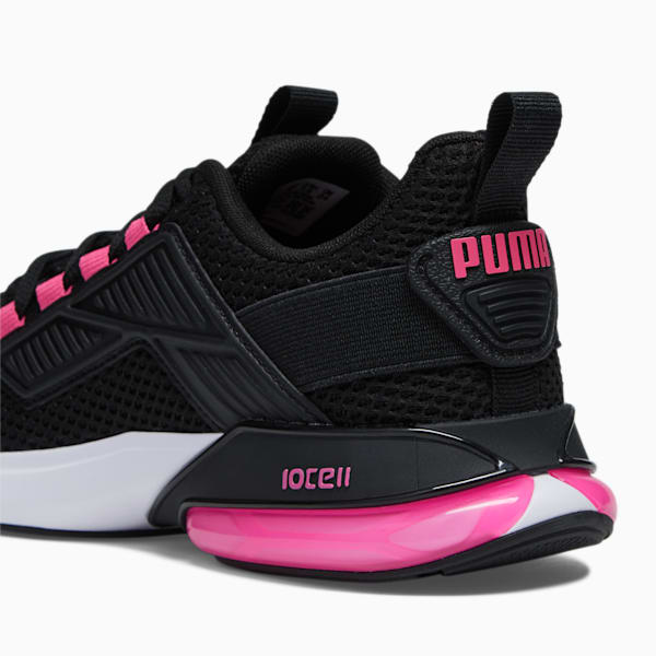 Tenis para correr para mujer Cell Rapid, PUMA Black-Glowing Pink-PUMA White, extralarge