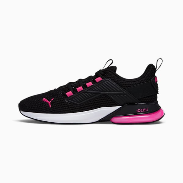 Tenis para correr para mujer Cell Rapid, PUMA Black-Glowing Pink-PUMA White, extralarge