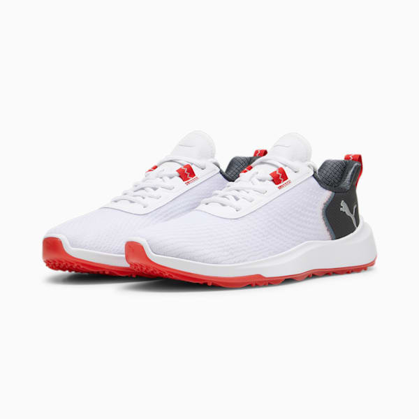 Fusion Crush Sport Golf Shoes Men, PUMA White-Dark Coal, extralarge