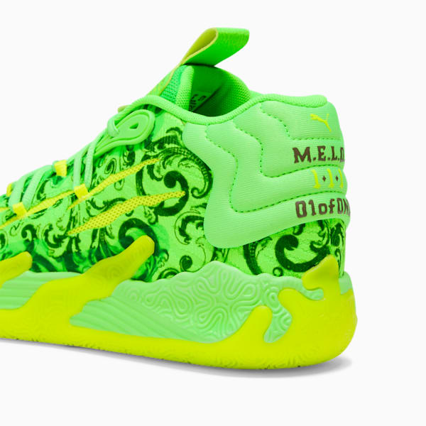 Chaussures de basketball PUMA x LAMELO BALL MB.03 LaFrancé, homme, Fluro Green Pes-PUMA Green-Fluro Yellow Pes, extralarge