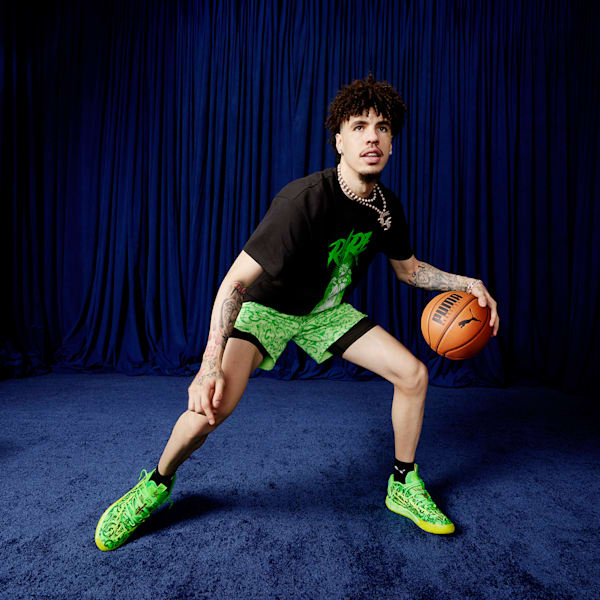 Chaussures de basketball PUMA x LAMELO BALL MB.03 LaFrancé, homme, Fluro Green Pes-PUMA Green-Fluro Yellow Pes, extralarge