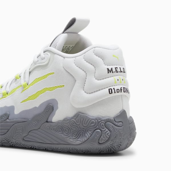 MB.03 Hills Unisex Basketball Shoes, Feather Gray-Lime Smash, extralarge-IND