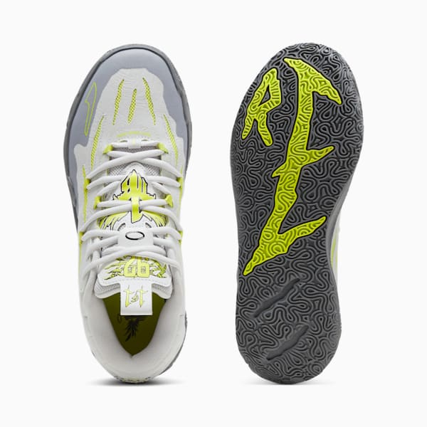 Chaussures de basketball MB.03 Hills, Feather Gray-Lime Smash, extralarge