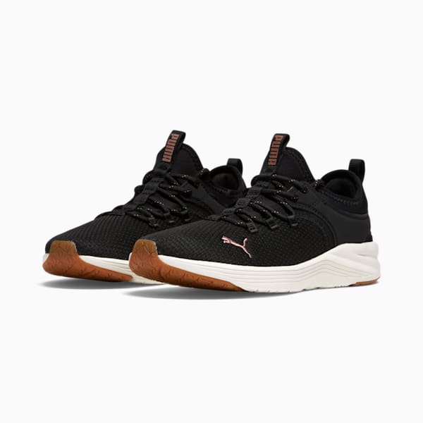 Tenis para mujer Fuse 2, PUMA Black-Warm White-Rose Gold-Gum, extralarge