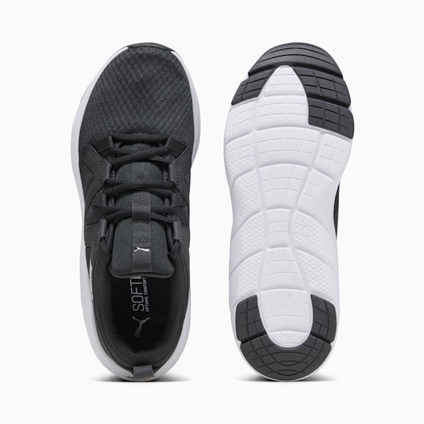 SOFTRIDE Flex Vital Unisex Running Sneakers, PUMA Black-PUMA White, extralarge-IND