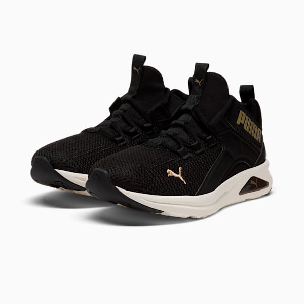 Enzo 2 Revamp Women's Running Shoes, PUMA Black-PUMA Gold, extralarge