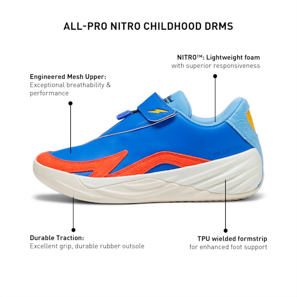 All-Pro NITRO™ Childhood Dreams Unisex Basketball Shoes, Dark Night-Royal Sapphire, extralarge-IND