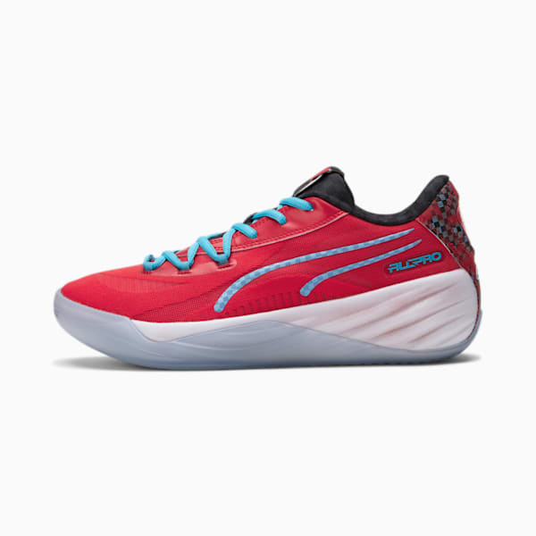 Tenis de basquetbol All-Pro NITRO Scoot, For All Time Red-Bright Aqua, extralarge
