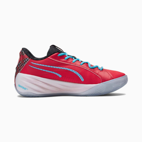Tenis de basquetbol All-Pro NITRO Scoot, For All Time Red-Bright Aqua, extralarge