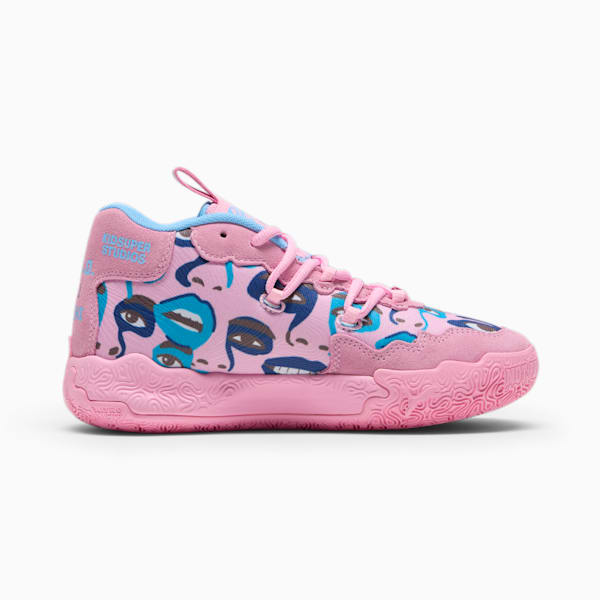 Chaussures de basketball MB.03 PUMA x LAMELO BALL x Porsche Legacy  Homme, Pink Lilac-Team Light Blue, extralarge