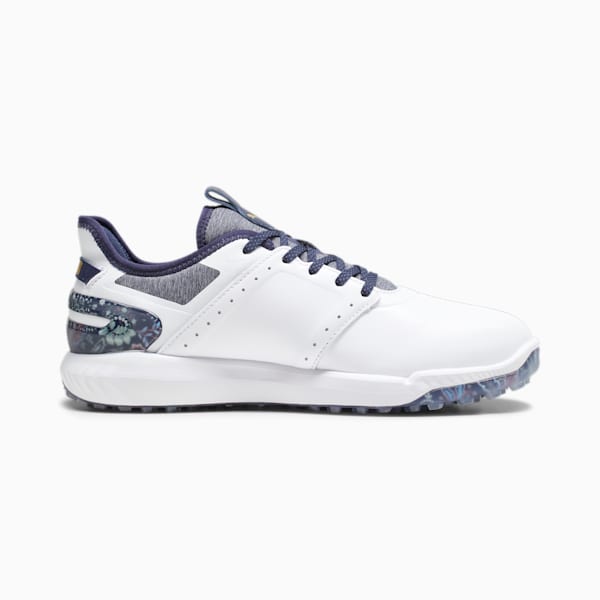 メンズ ゴルフ PUMA x LIBERTY イグナイト エレベート スパイクレスシューズ, PUMA White-PUMA Navy, extralarge-JPN