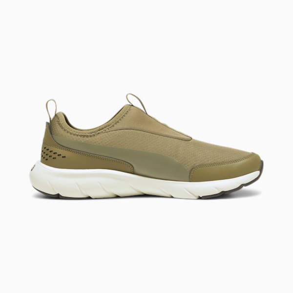 メンズ ソフトライド フレックス スリップ オン スーパーワイド ランニングシューズ, PUMA Olive-Sedate Gray, extralarge-JPN