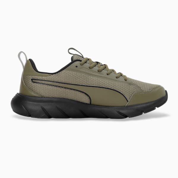 Softride Flex Lace Wide Running Sneakers, PUMA Olive-PUMA Black, extralarge-IND