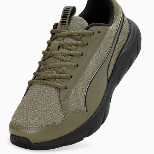 Softride Flex Lace Wide Running Sneakers, PUMA Olive-PUMA Black, extralarge-IND