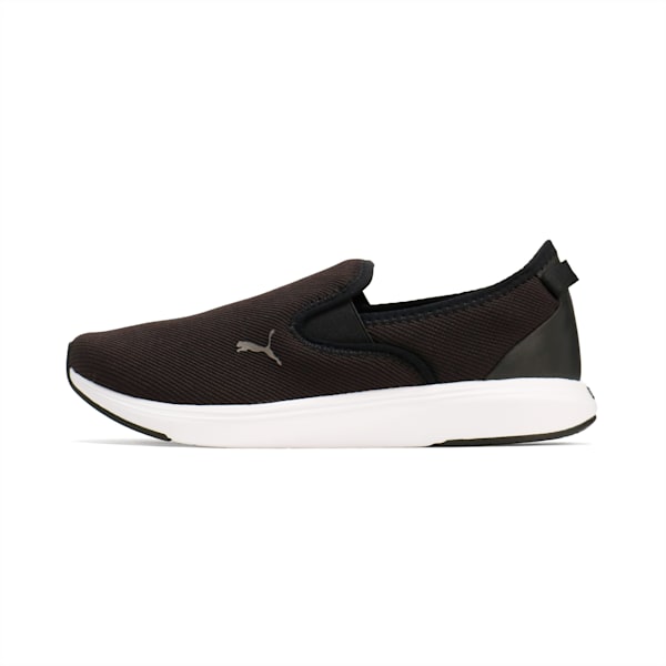ウィメンズ ソフトライド クルーズ 2 スリッポン ランニングシューズ, PUMA Black-Bronze, extralarge-JPN