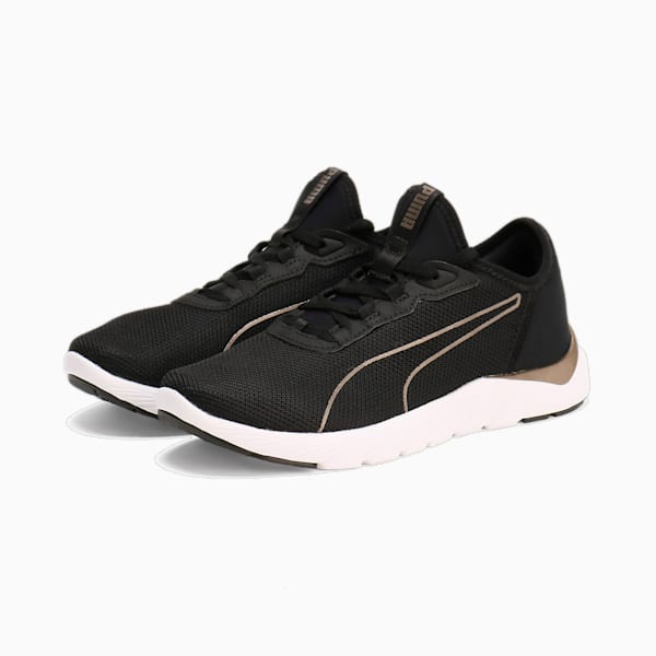 ウィメンズ ソフトライド REMI フェム ランニングシューズ, PUMA Black-Bronze, extralarge-JPN