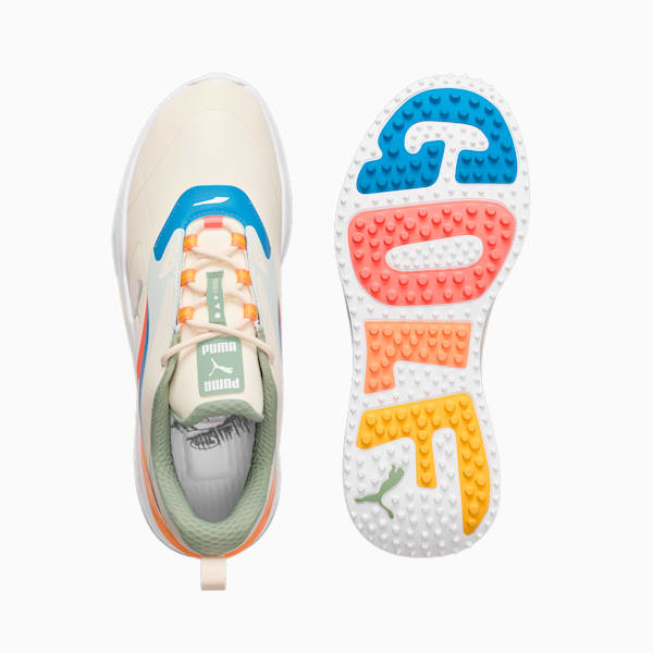 PUMA x DUVIN GS-FAST Golf Shoes, Frosty White-Regal Blue, extralarge-GBR