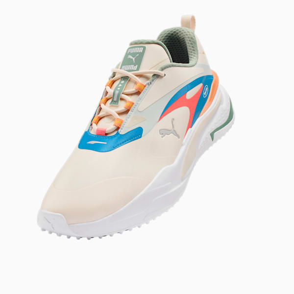 PUMA x DUVIN GS-FAST Golf Shoes, Frosty White-Regal Blue, extralarge-GBR