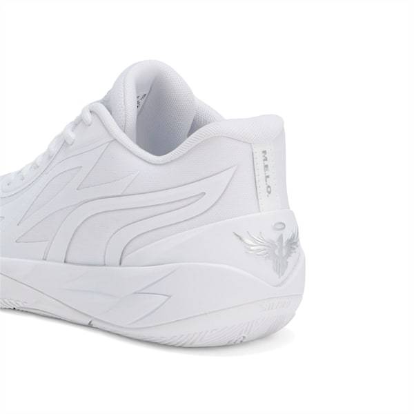 MB.02 Lo Unisex Basketball Shoes, PUMA White-PUMA Silver, extralarge-AUS