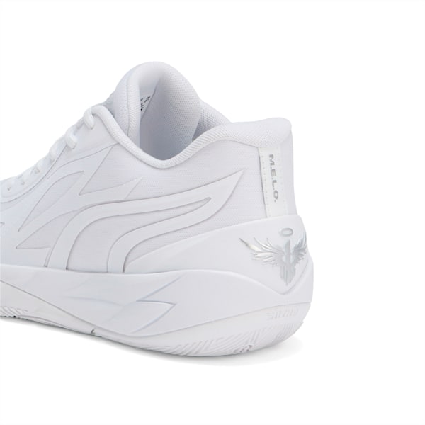 MB.02 Lo Basketball Shoes, PUMA White-PUMA Silver, extralarge-GBR