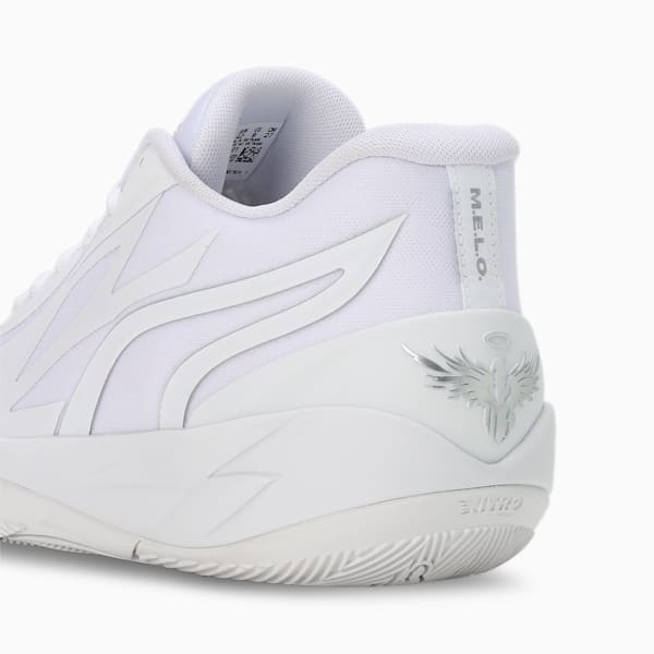 MB.02 Lo Unisex Basketball Shoes, PUMA White-PUMA Silver, extralarge-IND